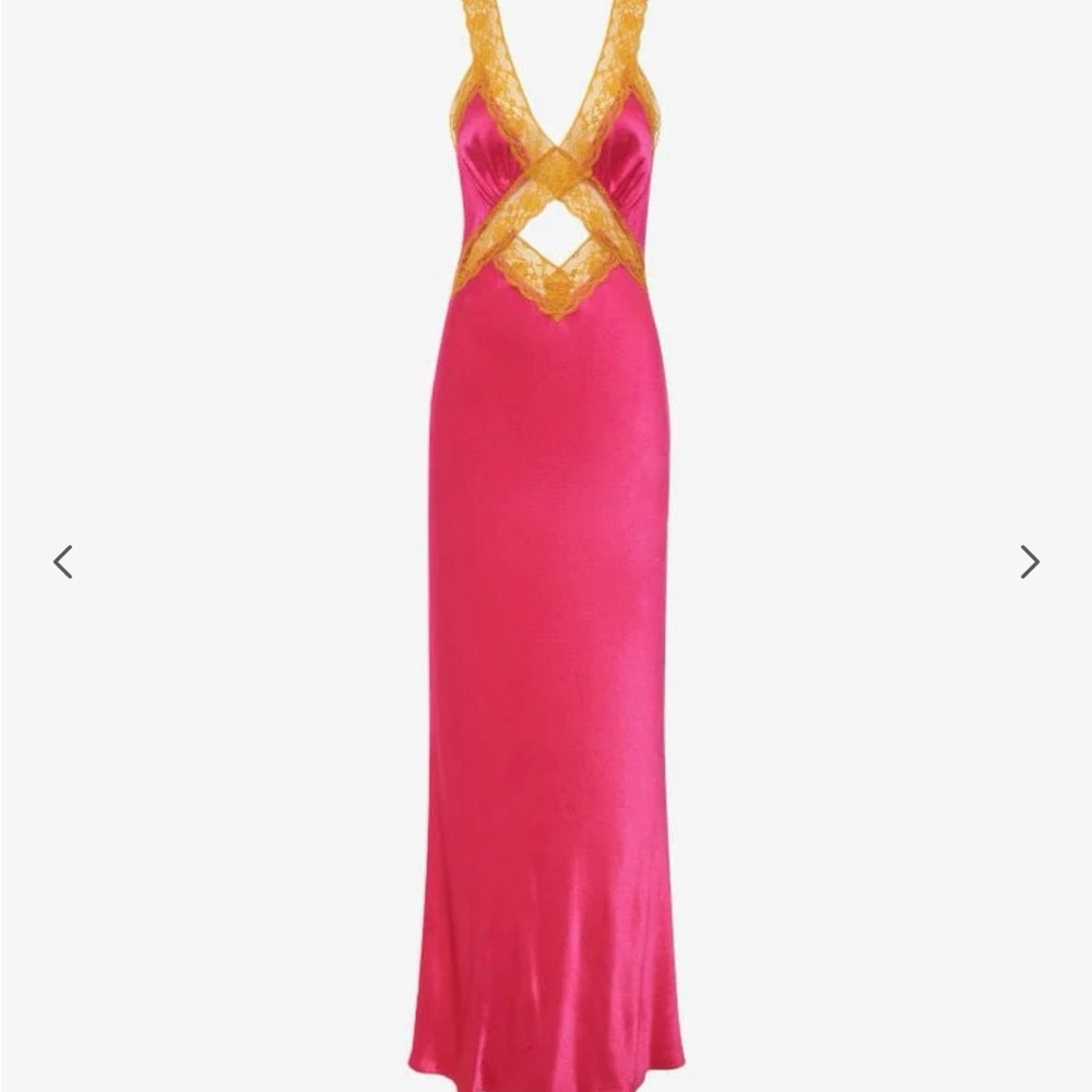 Free People Pink and White Slip